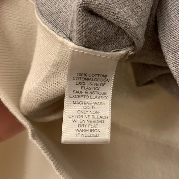 LOFT Color Block Button Cotton V-Neck Cardigan Size M - Picture 4 of 5